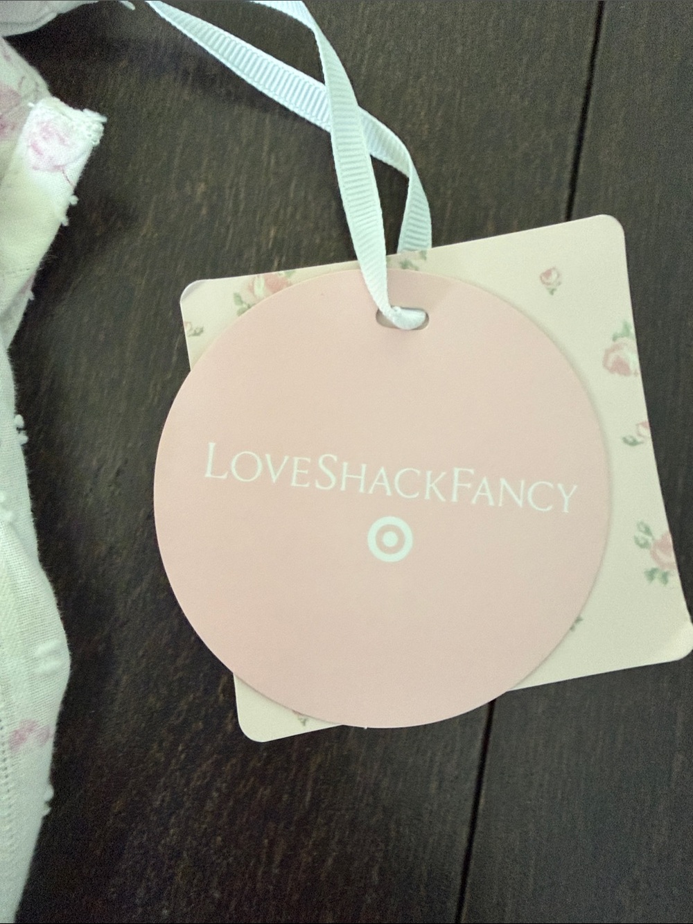 NWT LoveShackFancy x Target Annabelle Pink Ditsy Floral Halter Dress Size 16 - Picture 6 of 8